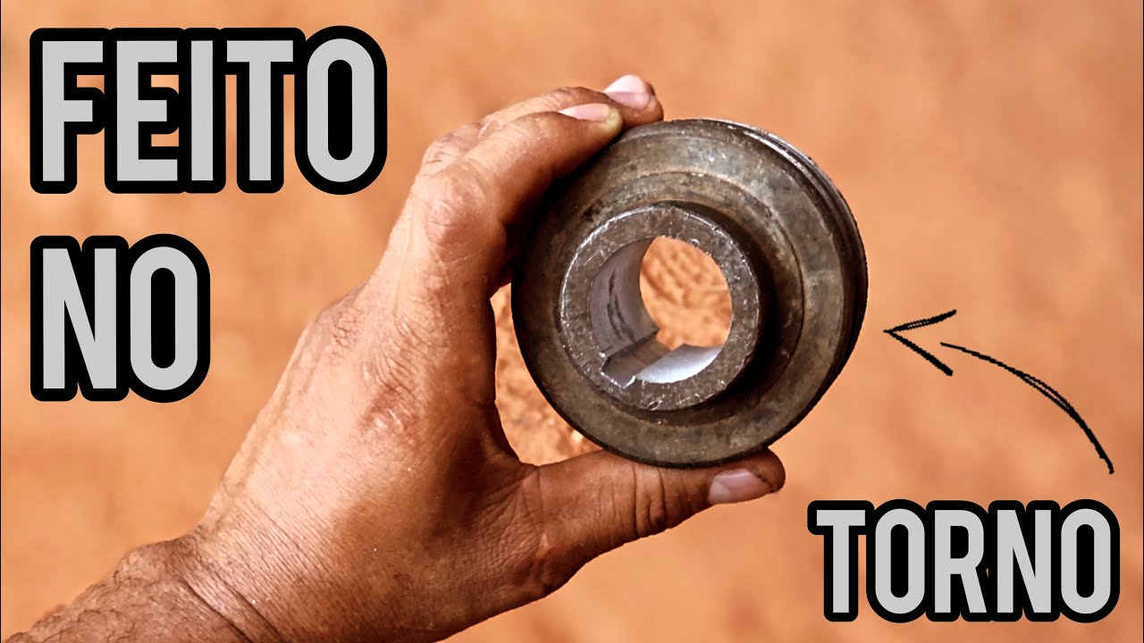 MAIS UMA TÉCNICA PARA FACILITAR O TRABALHO NO TORNO | fazendo rasgo de chaveta interno. #torno