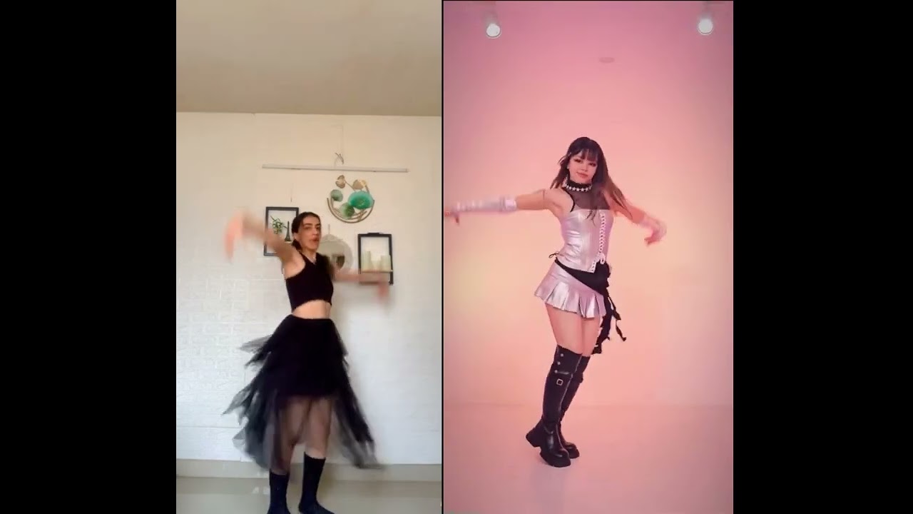 Billionaire Dance cover with @innah - bee 🩶🖤 #dance #innahbee #babymonster #shorts