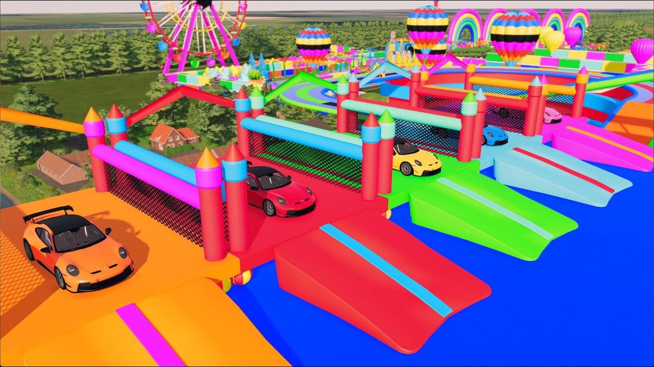 Insane Rainbow Supercar Playground – Dream World Chaos! - FARMING SIMULATOR 22