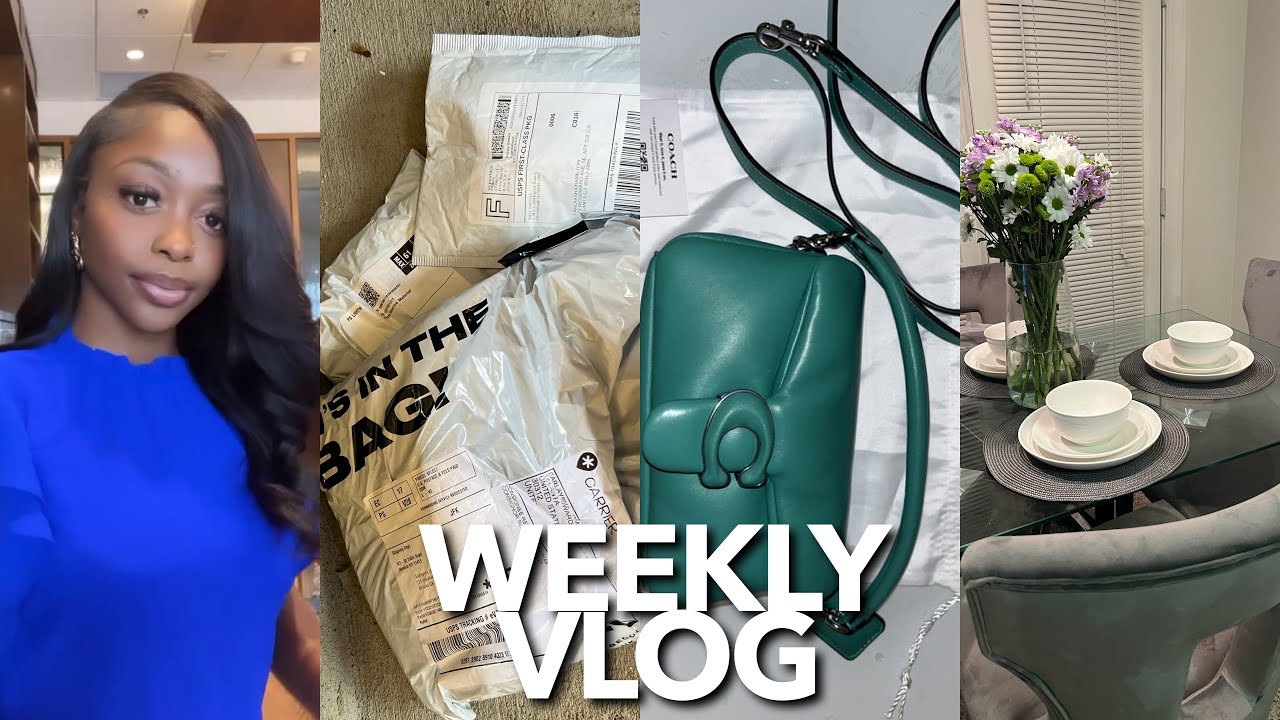 VLOG: Botanical Gardens Trip, Tory Burch Ever Ready Tote & Coach Pillow Tabby Unboxing, & More
