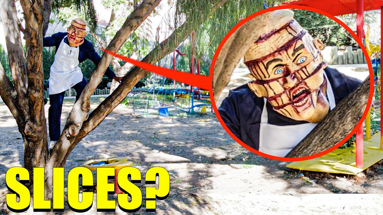 If you ever see Slices Demon at Haunted Park RUN! (He tried to slice us)