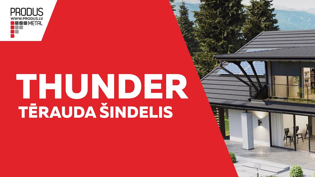 Produs Thunder Blachotrapez Metāla jumti Tērauda jumti Metāla jumtu segumi Skārda jumti &scaron;indeļa