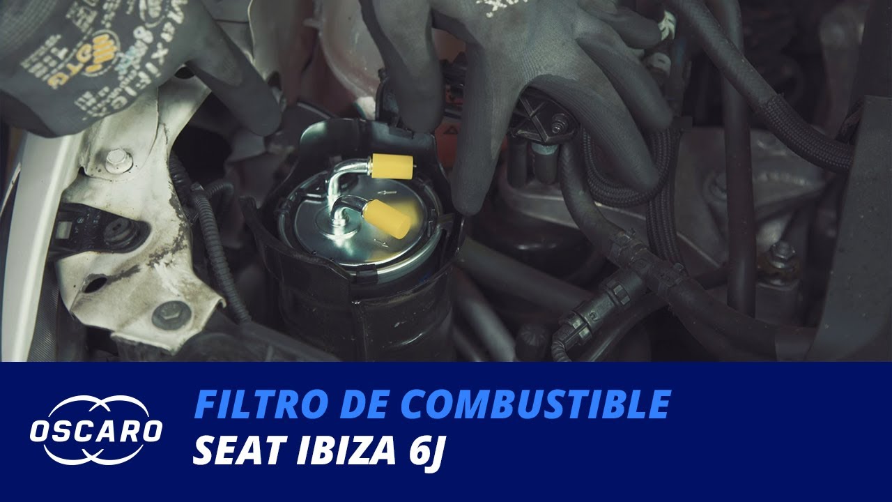 Cómo cambiar el filtro de combustible en un Seat Ibiza 6J - Tutoriales Oscaro