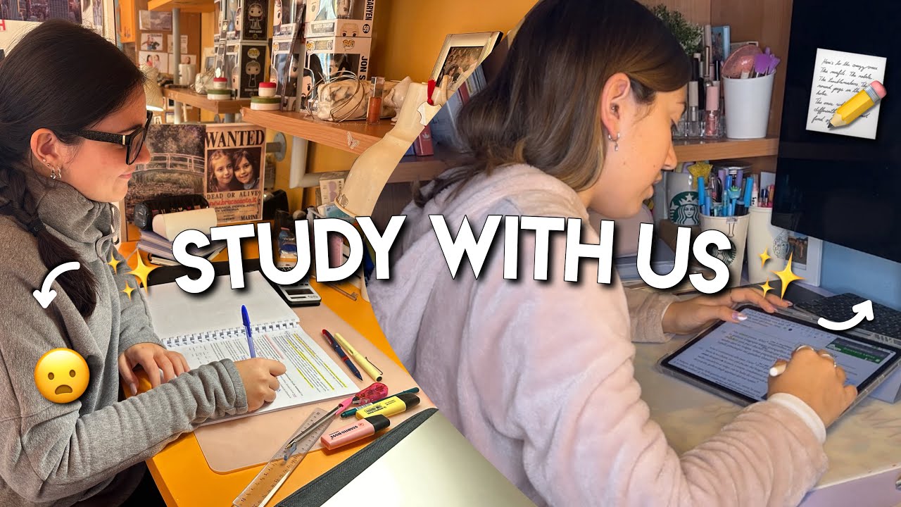 STUDY WITH US💞📝// come non distrarsi mentre si studia