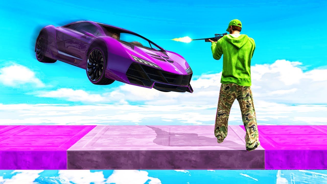SNIPE THE 1000MPH CARS! (GTA 5 Minigames)