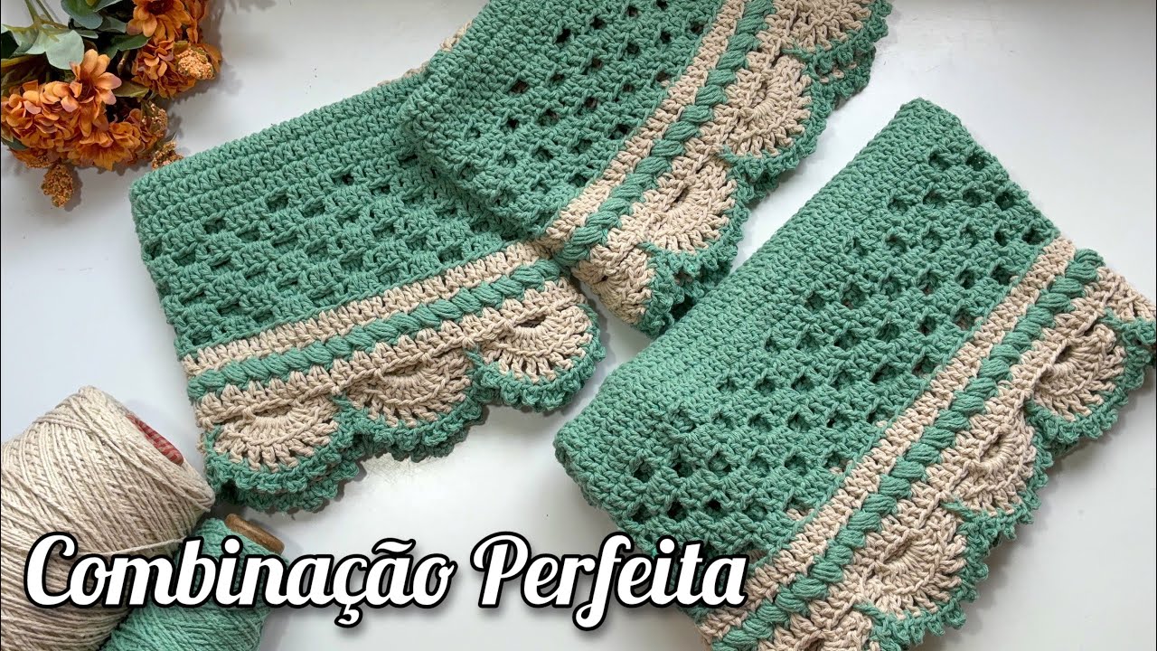 VERDE OLIVA + BEGE LINHO: combinação perfeita demais 😍 #crochet #croche #vlog 