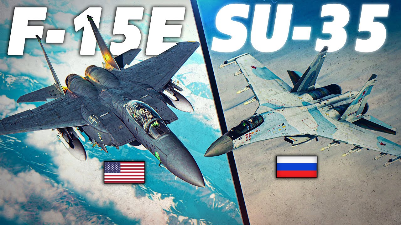 Су-35 Flanker-E против F-15E Strike Eagle | Гиперзвуковые ракеты | Цифровой боевой симулятор | DCS |