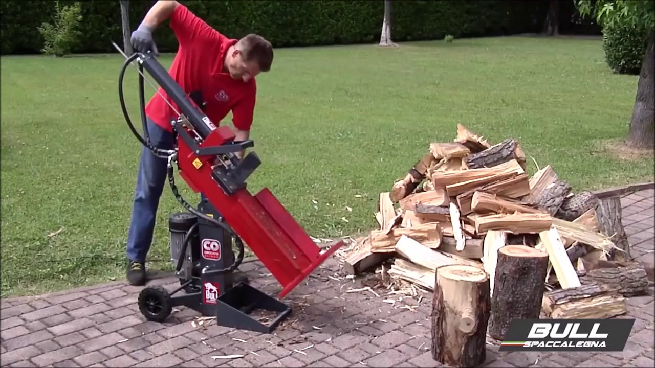 Fendeuse à bois électrique monophasé  Ceccato BULL SPLE10-POL 10 tonnes -  multiposition
