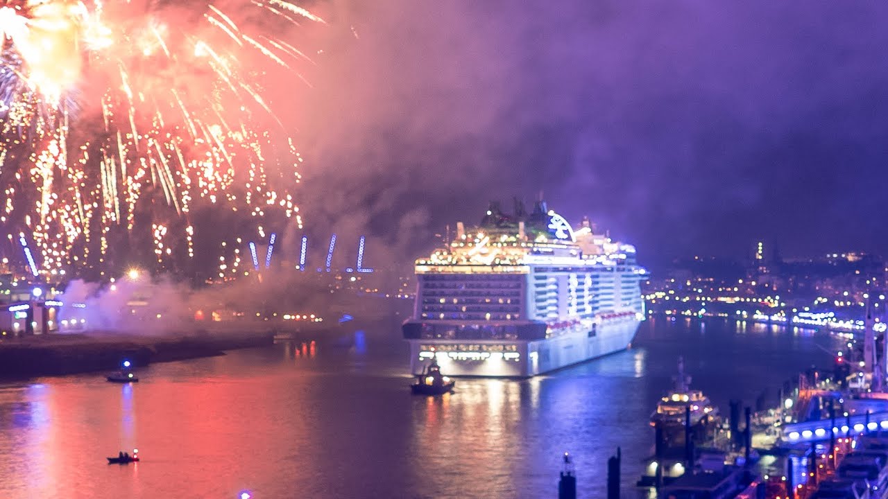MSC GRANDIOSA Christening in Hamburg |4K