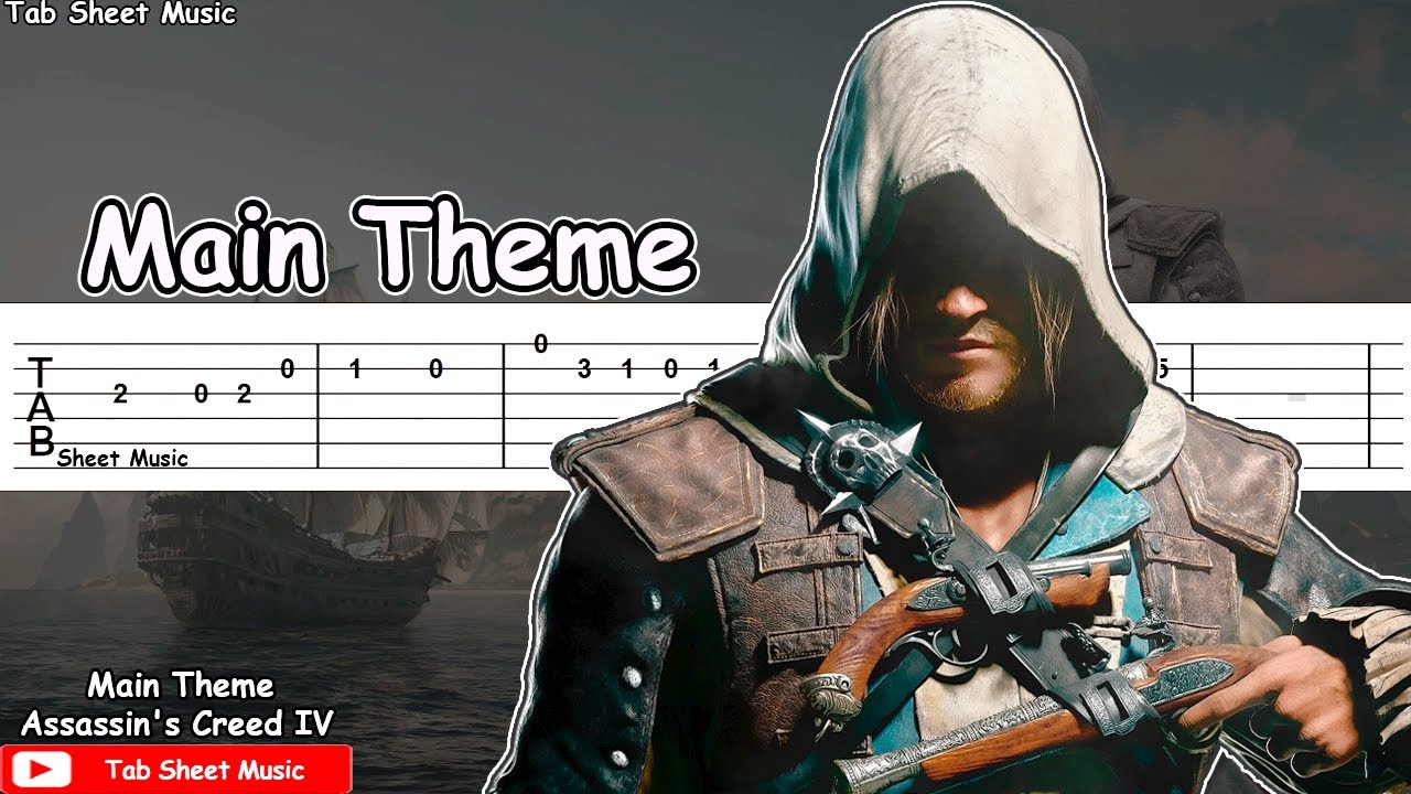 Assassin's Creed IV: Black Flag - Main Theme Guitar Tutorial