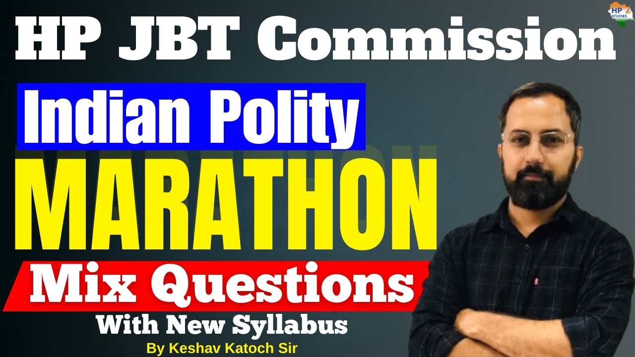 HP JBT Commission 2026 | Indian Polity | Marathon | Revision Series #hpjbt #hpjbtcommission