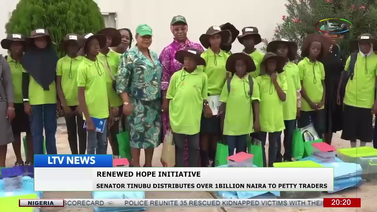 Renewed Hope Initiative: Senator Tinubu Distributes Over 1Billion Naira to Petty Traders