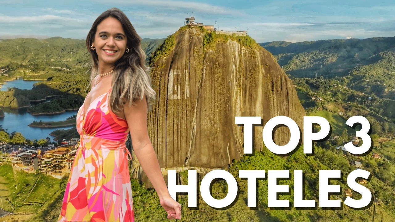 3 HOTELES en Guatapé: El hotel con la MEJOR vista a la PIEDRA del Peñol está en este video 👀