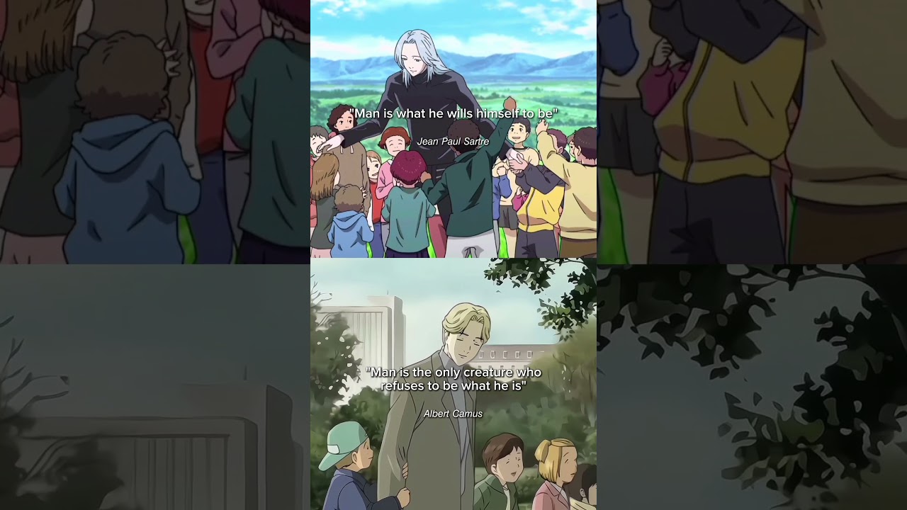 What is the true human nature? Camus vs. Sartre #monsteranime #johanliebert #philosophy