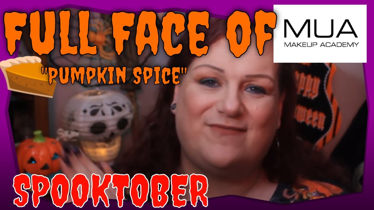 Pumpkin Spice Halloween look - Full Face of MUA (Make Up Academy) VEGAN & CRUELTY FREE - SPOOKTOBER