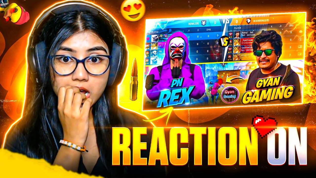 REACTION ON GYAN GAMING VS PN REX 🤔👀 || REX PLAYING LIKE A HACKER || GARENA FREE FIRE