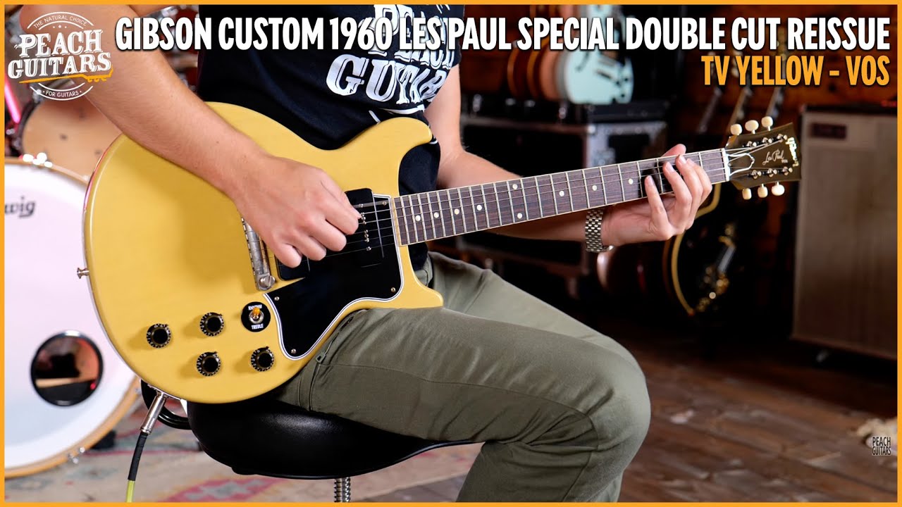 Gibson Custom 1960 Les Paul Special Double Cut Reissue | TV Yellow - VOS