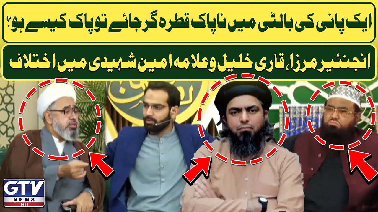 Engineer Muhammad Ali Mirza, Qari Khalil and Allama Amin Shaheedi Debate On Key Issues | GTV Islamic