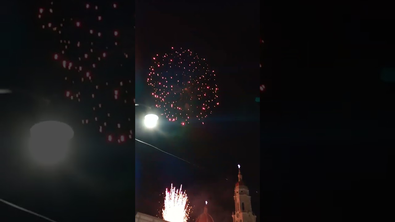 Fuegos Artificiales en honor a San José Sánchez del Río 👣🩸🎆🎇