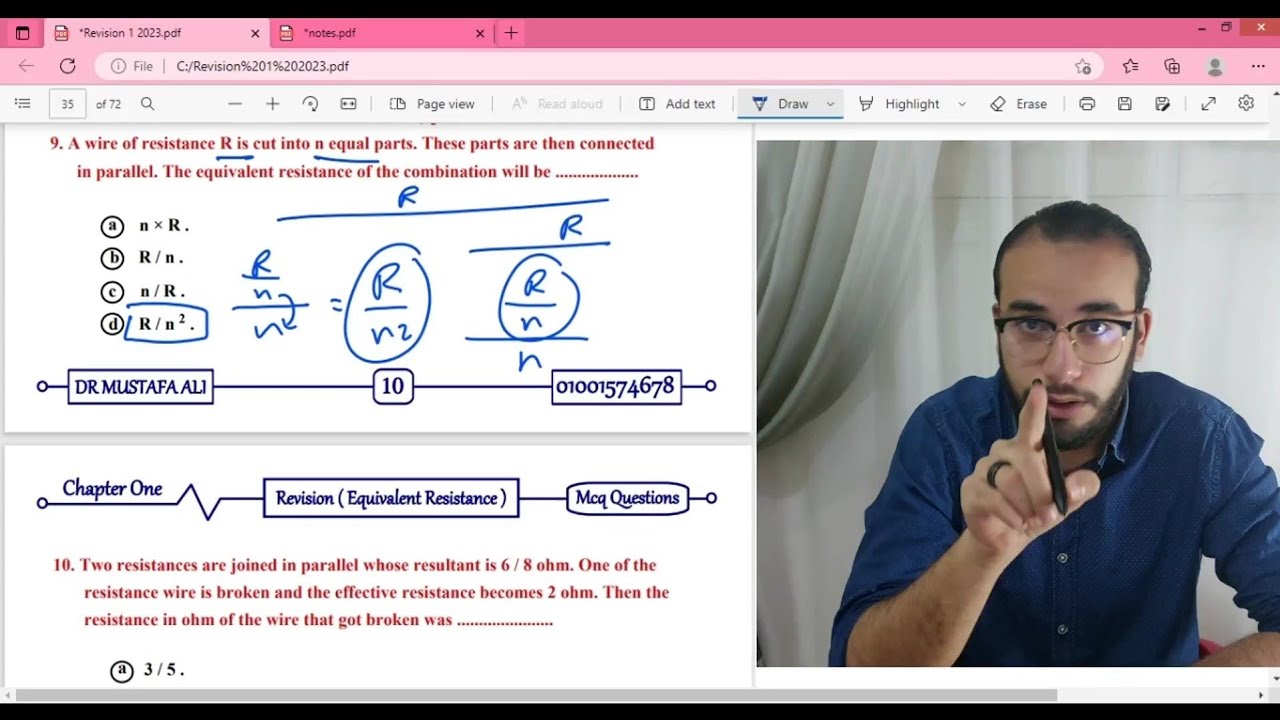 Exam Night Ch 1 / Equivalent Resistance / Physics 3 Sec 2023