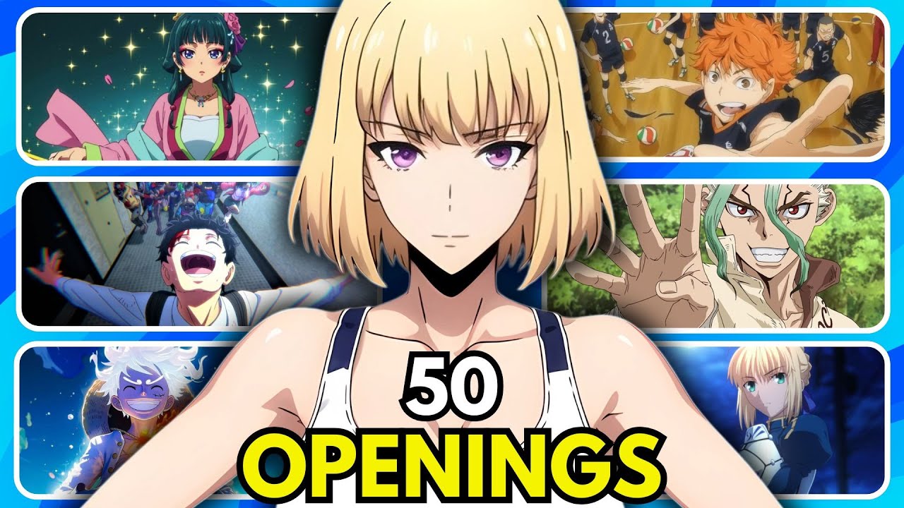 ANIME OPENING QUIZ🔥 - 50 Openings [VERY EASY - VERY HARD]