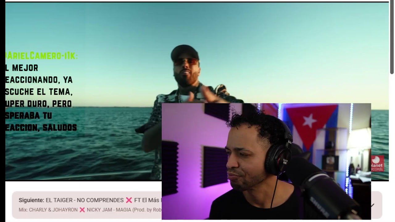 Reacción en directo a Tiradera de Al2 a Tempo/ Cubanos cantaron con Nicky Jam