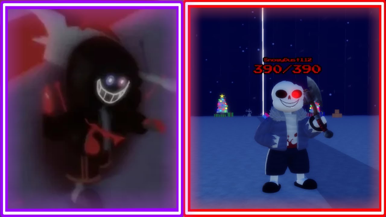 Huge horror showcase + Dust murder time trio boss fight / Sans Funny Boss Rush