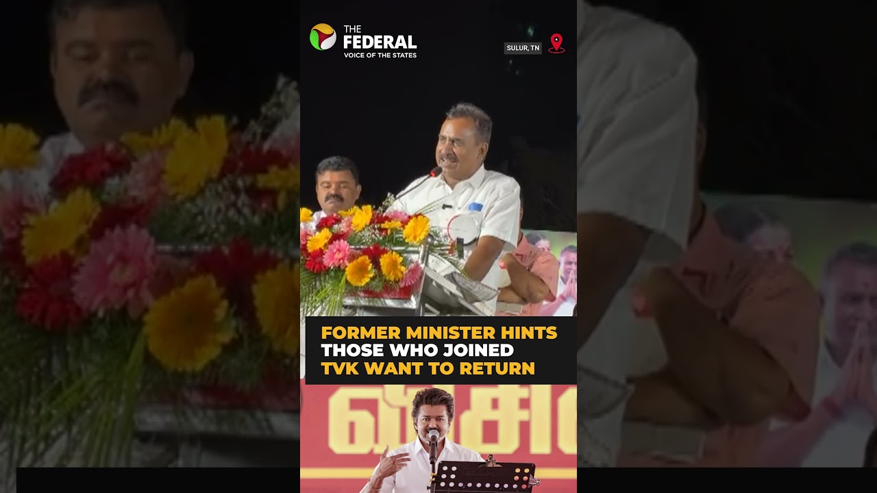 AIADMK leader S P Velumani: 'Those who joined Vijay's party are ready to come back'