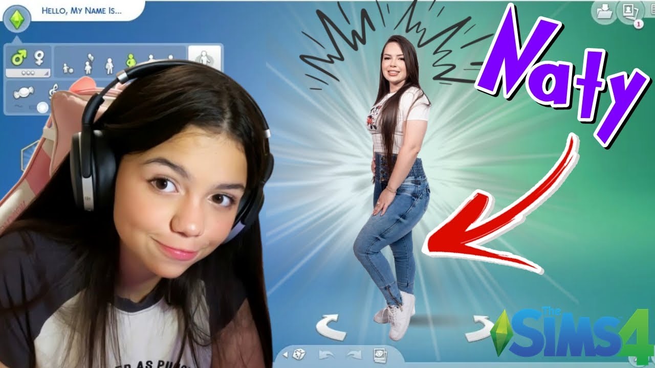 👱🏼‍♀️ CRIAMOS a NATY no THE SIMS 4 - Com Facecam