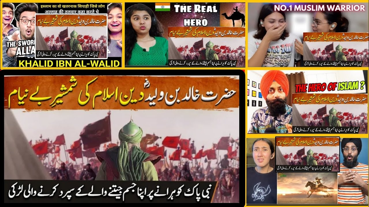 🇮🇳😯India Reaction no The Sword Of Allah Khalid Bin Waleed The Hero Of Islam☪️ #REALITYMIXREACTION01