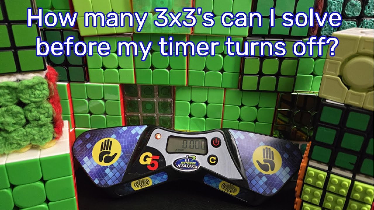 How many 3x3's can I solve before my timer turns off?