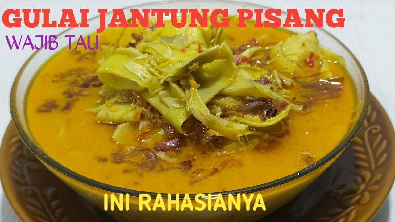 RESEP MASAK JANTUNG PISANG//Cara Masak Jantung