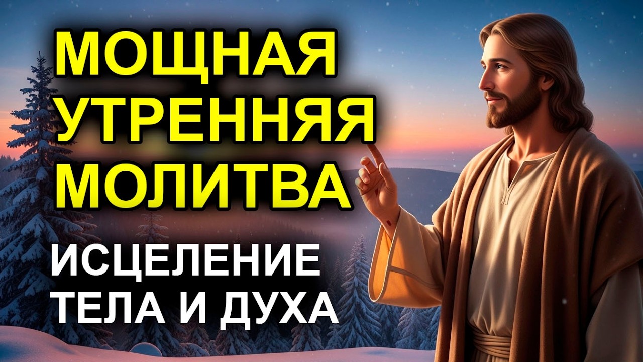 УТРЕННЯЯ МОЛИТВА, ИСЦЕЛЯЮЩАЯ ЛЮБУЮ БОЛЕЗНЬ  Твое тело восстановится!