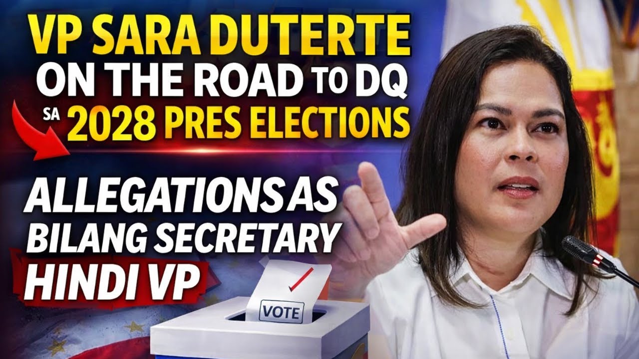 VP SARA DUTERTE ON THE ROAD TO DQ SA 2028 PRES ELECTIONS- ALLEGATIONS BILANG SECRETARY HINDI VP