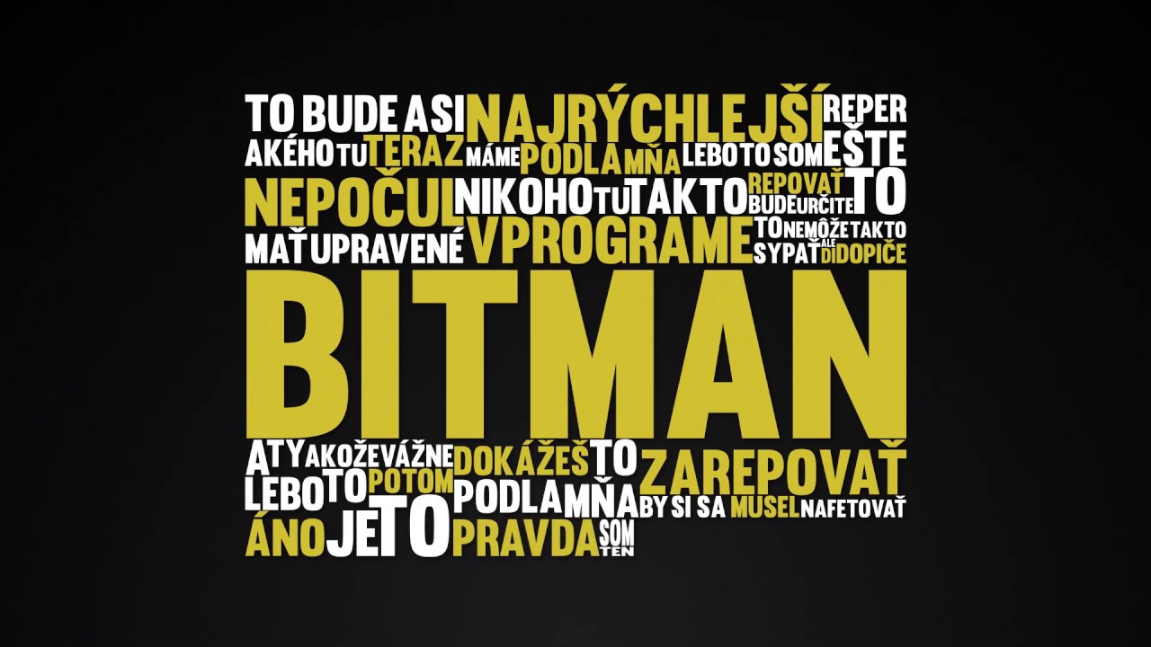 BITMAN - Nejsem zdej&scaron;&iacute; (prod. Bitman) |OFFICIAL LYRICS VIDEO|