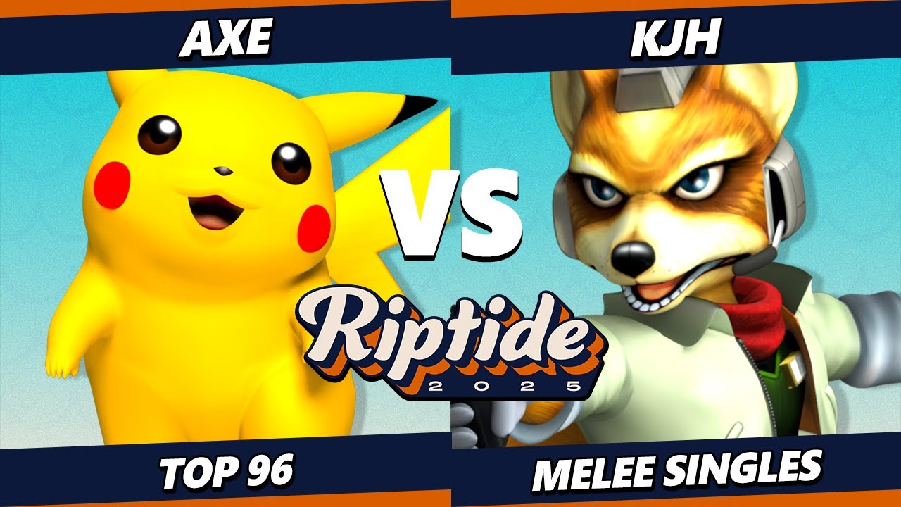 Riptide 2025 - Axe (Pikachu) Vs. KJH (Fox) Smash Melee - SSBM