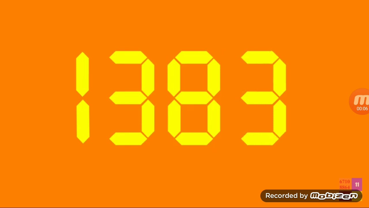 challenge countdown from 1400