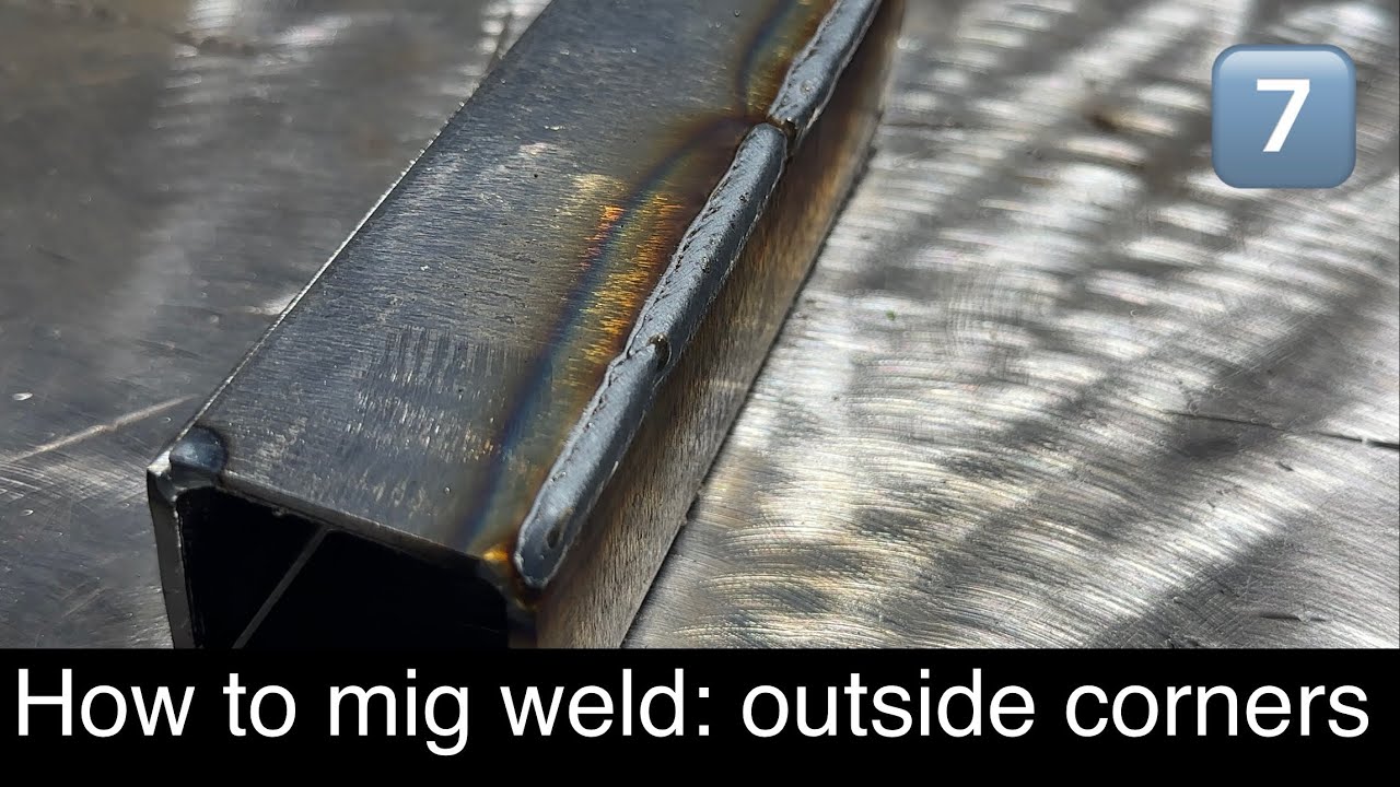 Dialing in outside corner weld joints