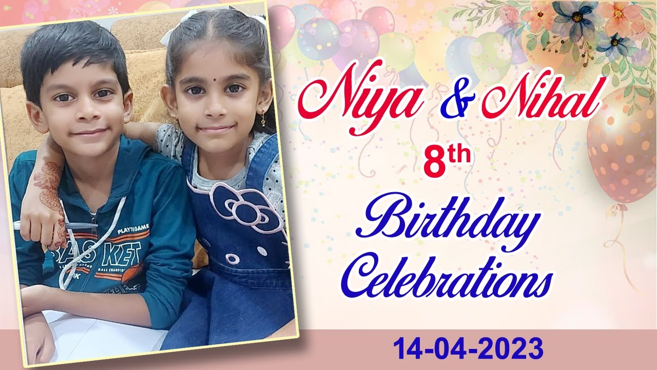 Niya & Nihal 8th Birthday Celebration on 14-04-2023 // Chandika World // Cell: 9000145506