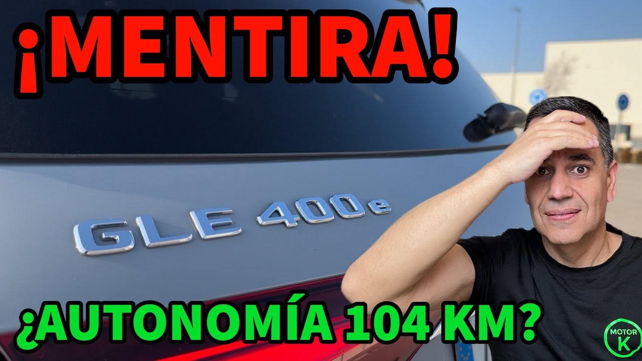 ¡MENTIRA! ¿104 km? Mercedes GLE 400e Prueba de AUTONOMÍA ELÉCTRICA, CONSUMO 120 km/h y 0-100 MOTORK