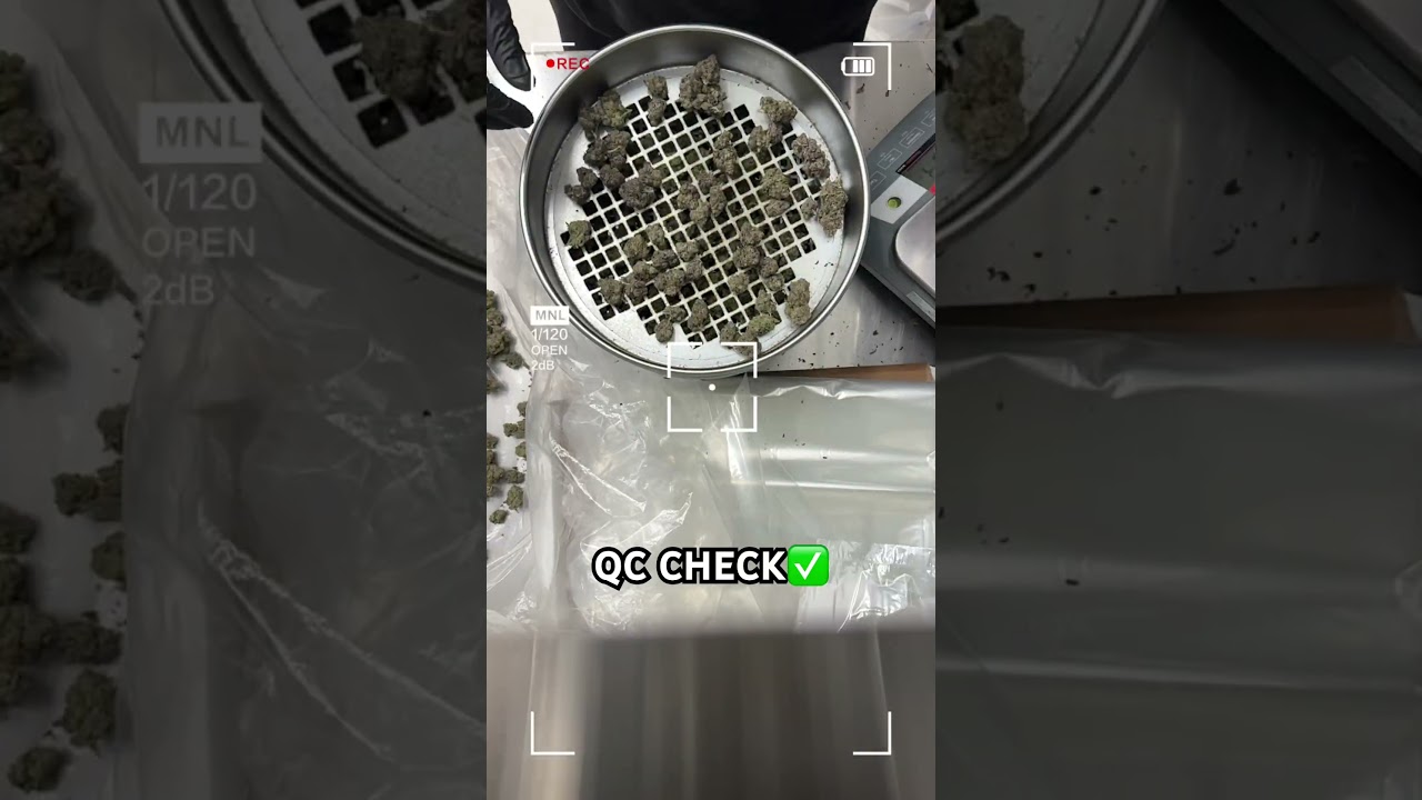 Quality Control , Sorting at a Licensed facility