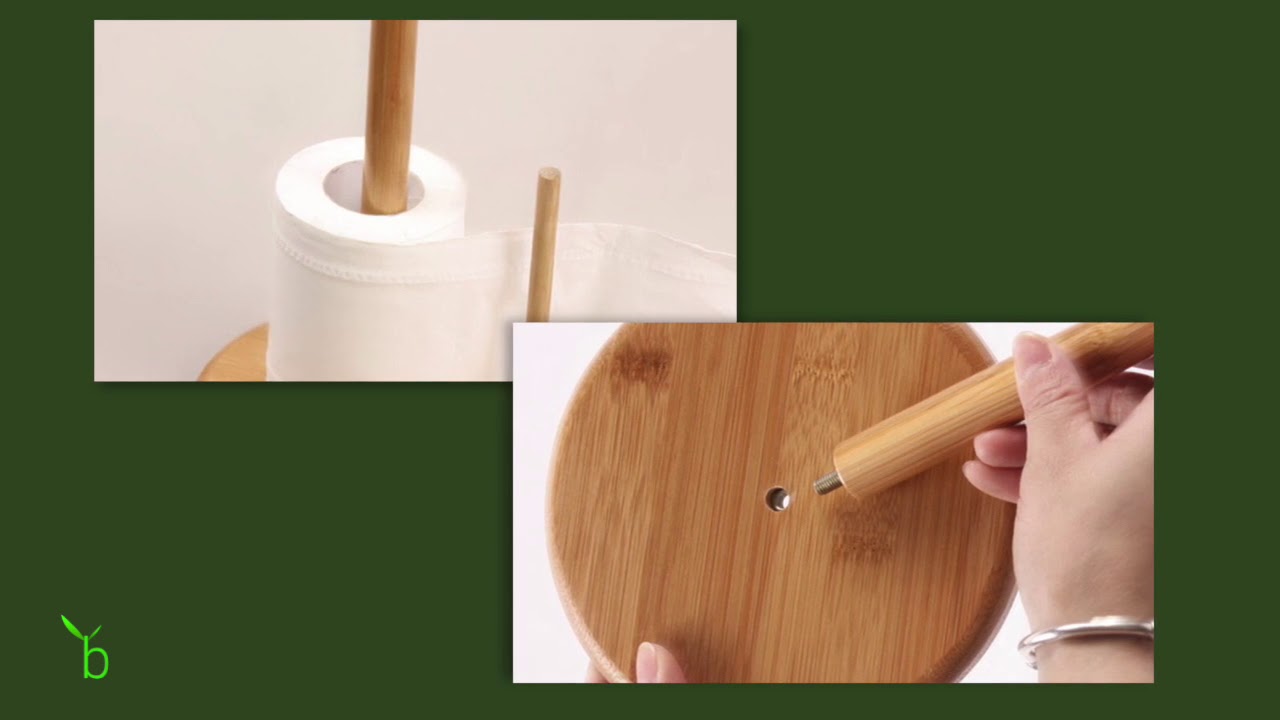 Bamboo Toilet Roll Holder