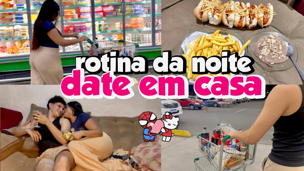 Não era pra virar um date… mas virou 😳 | rotina da noite 