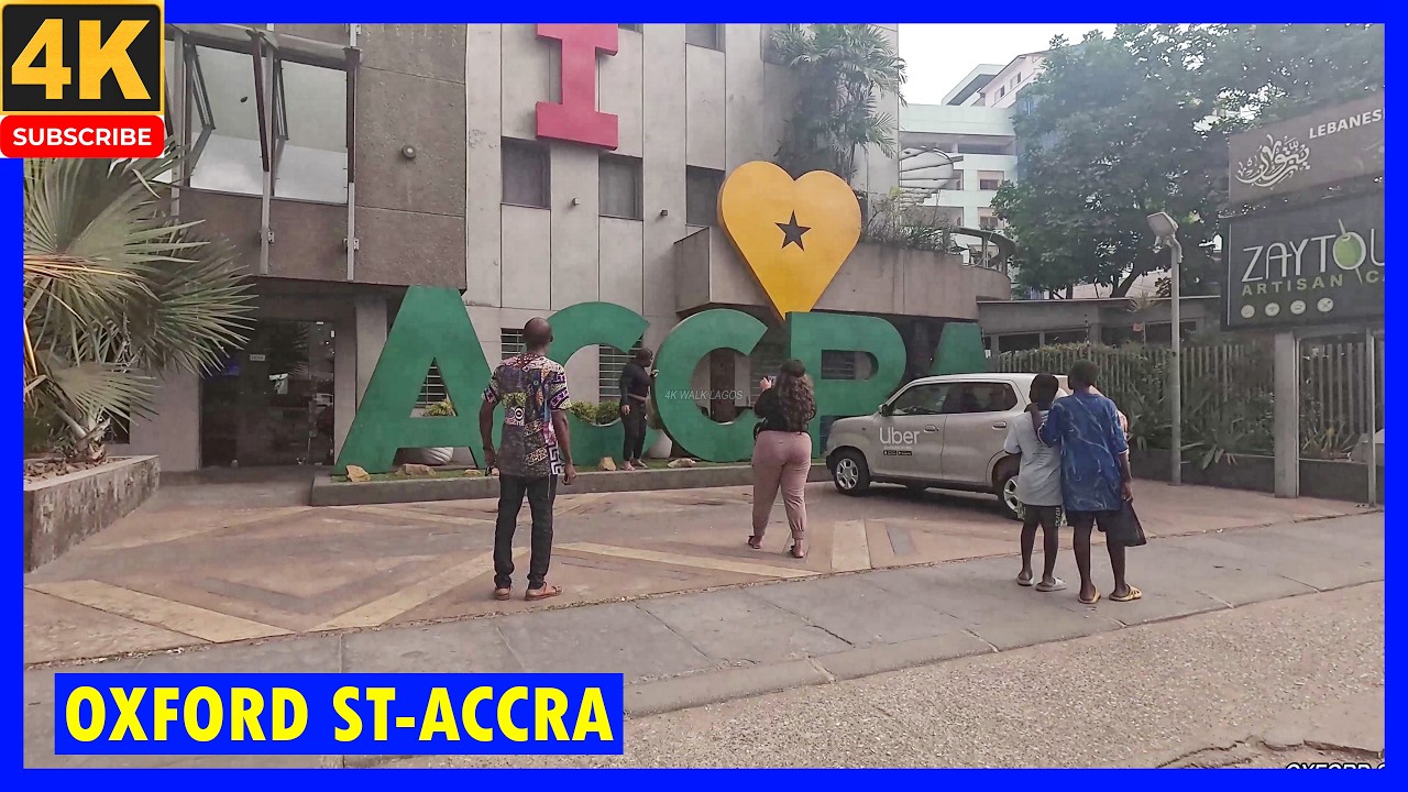 🇬🇭 Oxford Street - Accra, Ghana | Tourist Heaven for African Attire | 4K Walking Tour