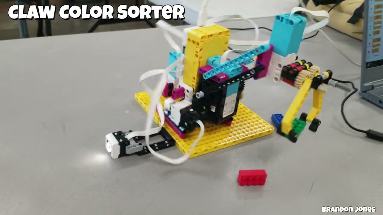 Spike Prime Claw Color Sorter