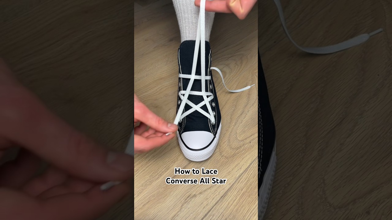 How to 🌟 Lace your Converse All Star (Chuck Taylor) 👀