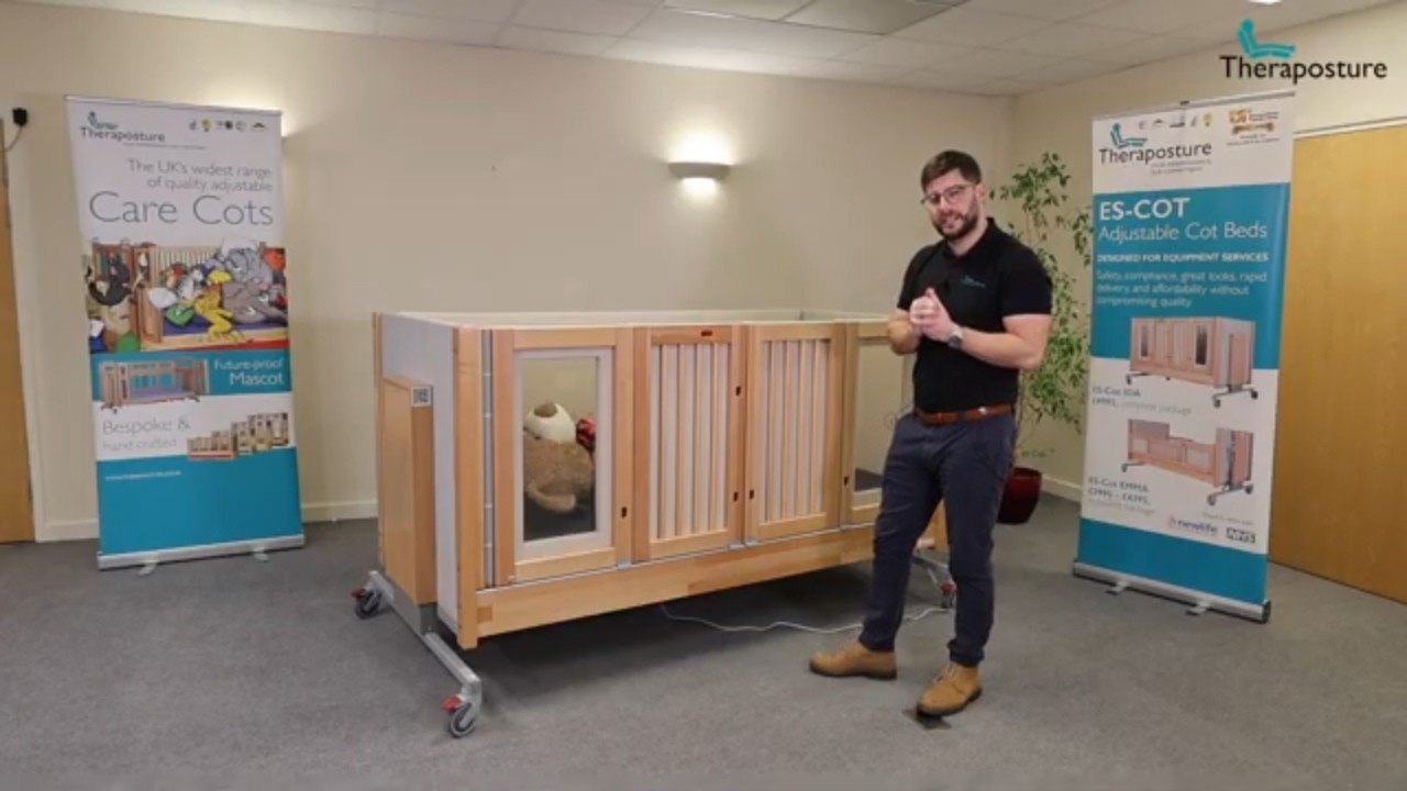 Introducing the ES-COT IDA adjustable care cot from Theraposture
