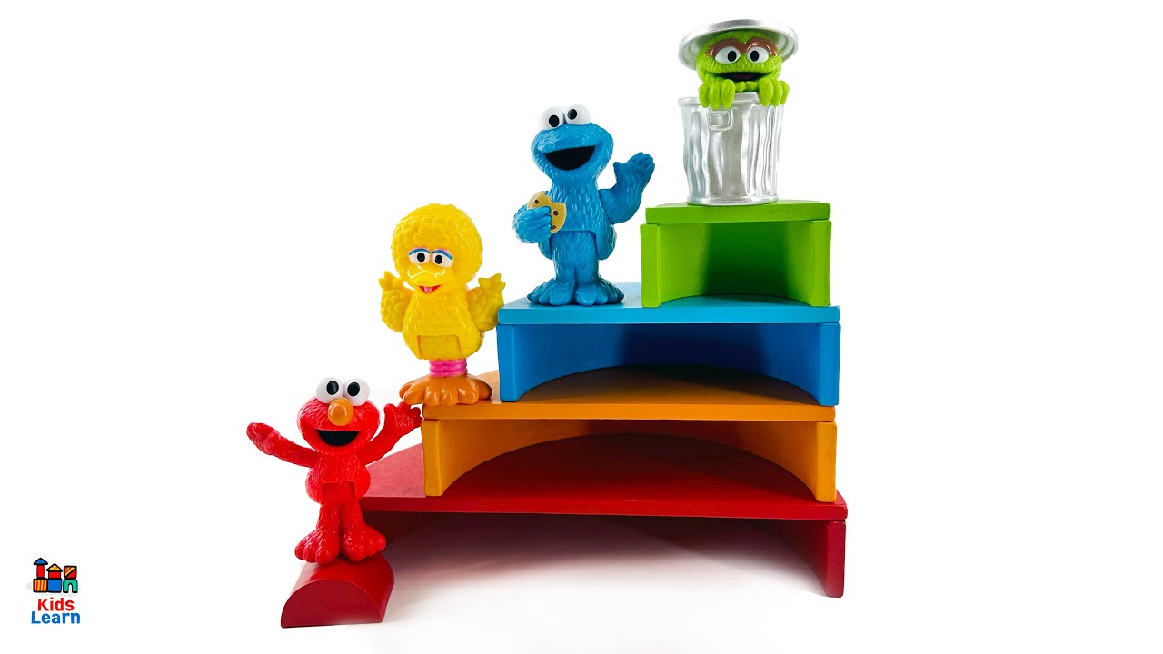 Sesame Street Characters Activity w/ Shapes Toy Learning for Preschool! Kids Learn Colors #preschool