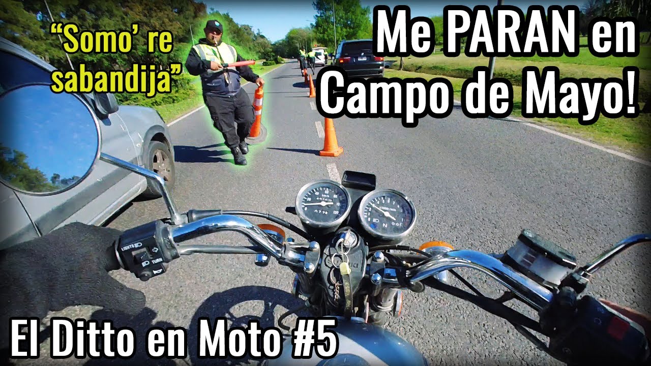 Me PARAN paseando en Campo de Mayo | El Ditto en Moto #5
