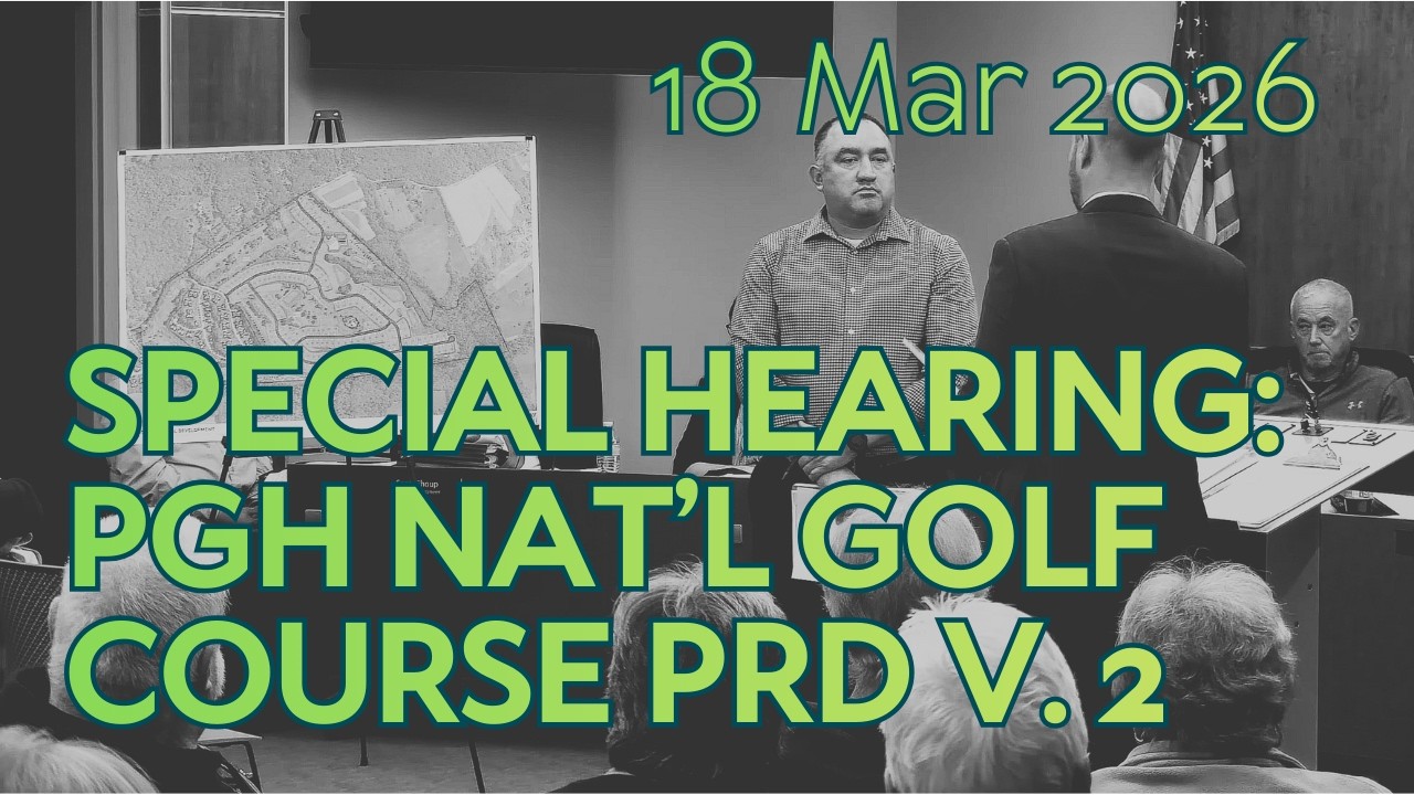 Public Hearing - Traditions of America: Pgh National Golf Course PRD Ver. 2